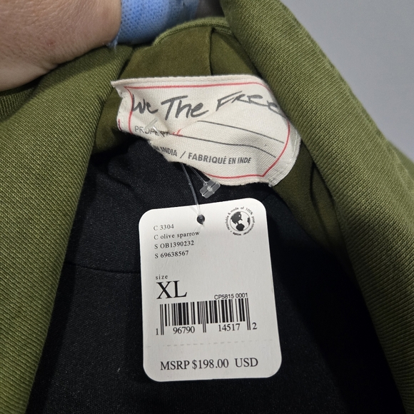 🐢 Free People- We The Free Rebel Rebel Knit Moto Jacket Top Oversized XL - Picture 7 of 17